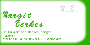 margit berkes business card